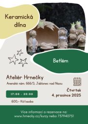 4.12.2025 - Keramická dílna - Betlém